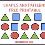 Shape pattern worksheets for kindergarten